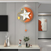 Wall modern and minimalistic decorations for living room, fashionable creative pocket watch, light luxury style, internet celebrity