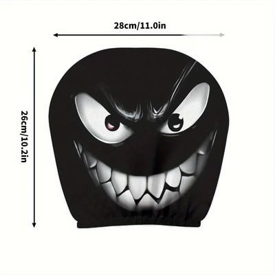Cross-border Amazon best-selling universal pullover printed, Universal seat cover - sneering-shadow-double-sided-printing-1-piece