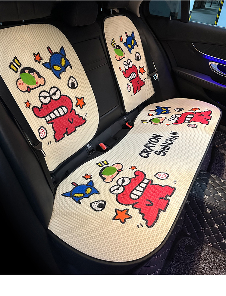 Cartoon Car Cushion Four Seasons Universal Internet Popular Small New Cute Half Encircled Women's Car Cushion Summer Seat Cover