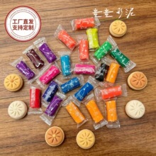 义乌厂家直销糖果纸包彩泥条小麦面粉泥橡皮泥摆摊跨境认证