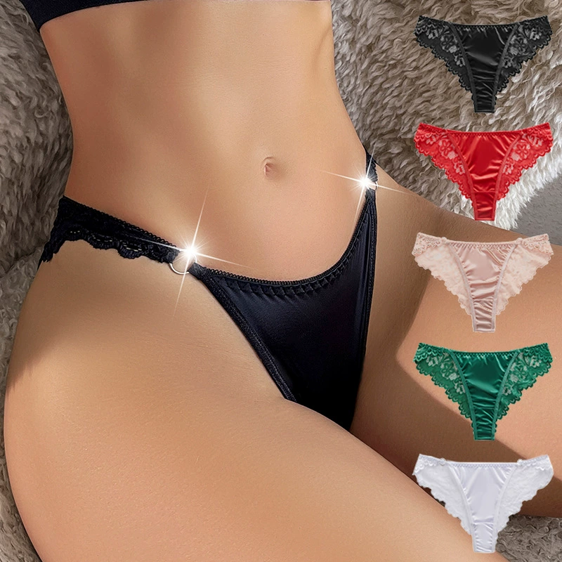 Underwear, sexy light and thin silky soft trousers, European style, hip-accented, American style