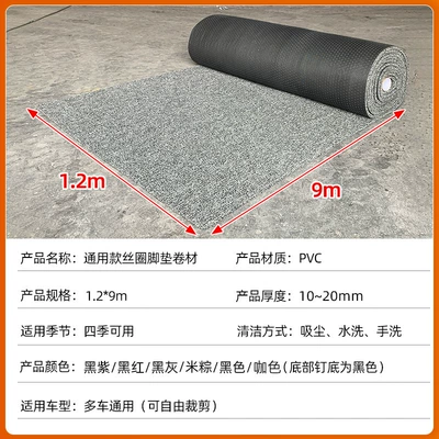 Loop Carpet Floor Mats for Universal Foot Pad