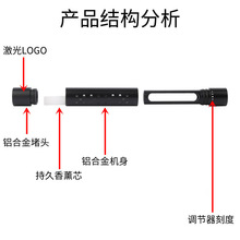 汽车金属出风口香水车用香薰夹固体香薰多色香薰汽车摆件持久留香