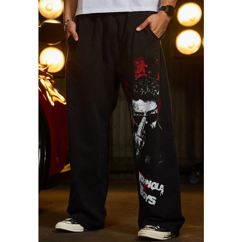 Youngla Co-Branded the Boys Men's Sports Pants Joggers Sports Fitness Running Training Casual Pants