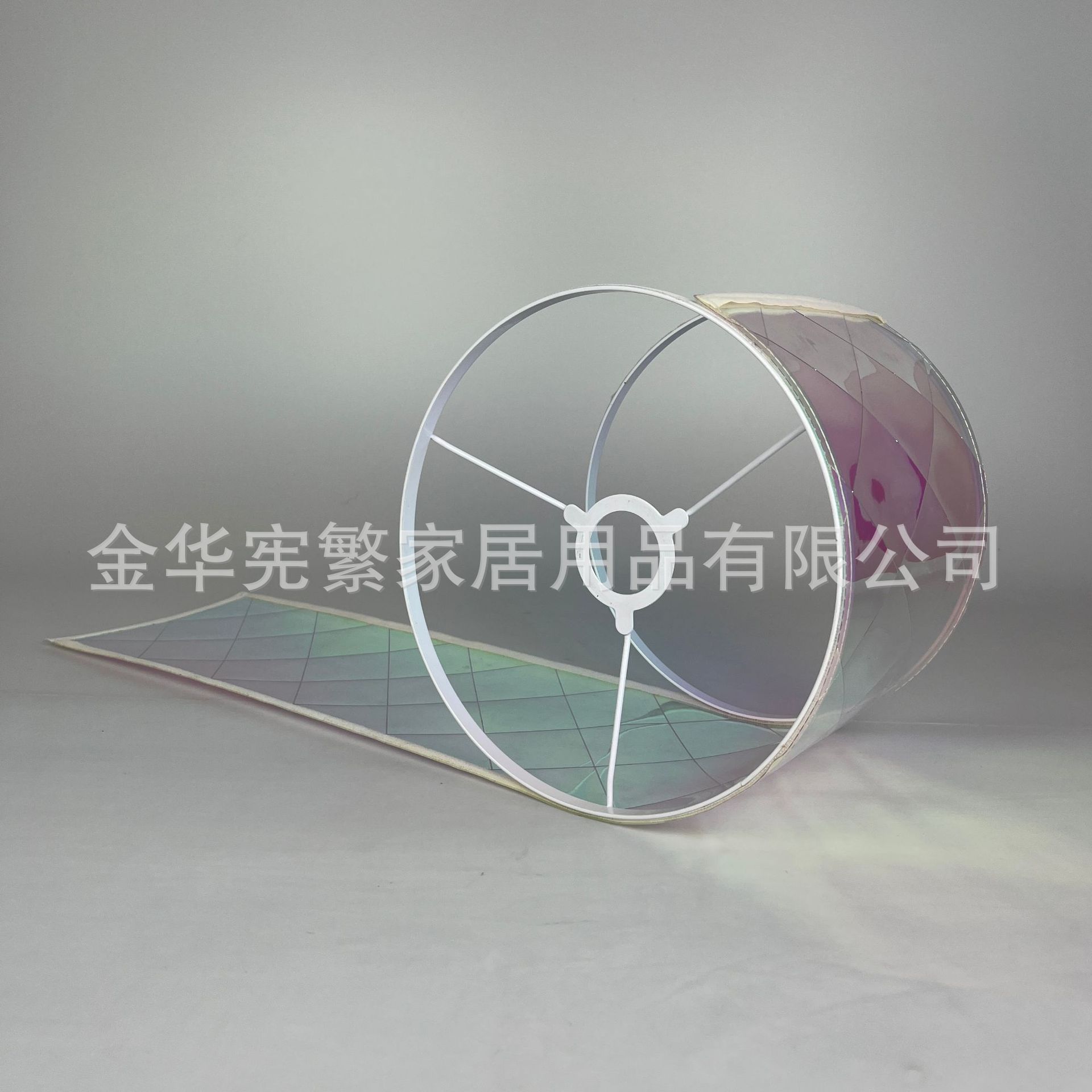 [Xianfan] Pantalla de lámpara láser transparente de color E27 desmontable KD dormitorio decoración de cabecera lámpara de mesa accesorios de lámpara de araña