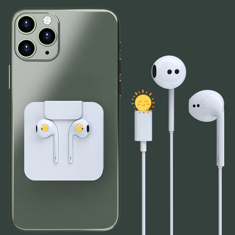 Venta al por mayor de fábrica para Apple auriculares con cable rayo en la oreja auriculares con cable de 3,5mm auriculares de cabeza redonda