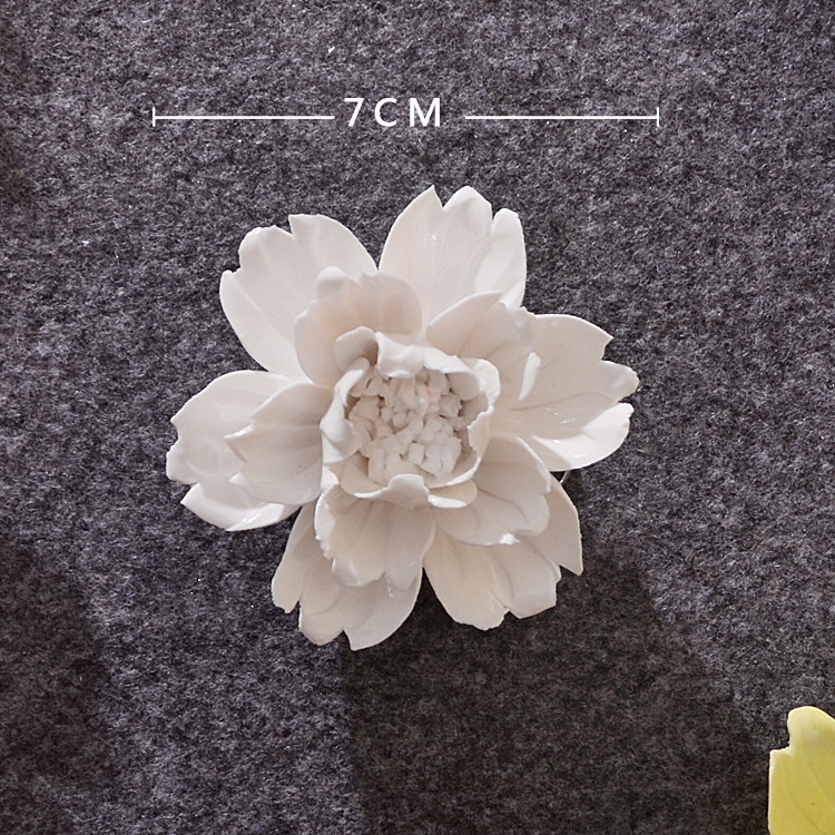 Decoración de Pared de Flores en Cerámica Tridimensional para Sala de Estar y Dormitorio image 12