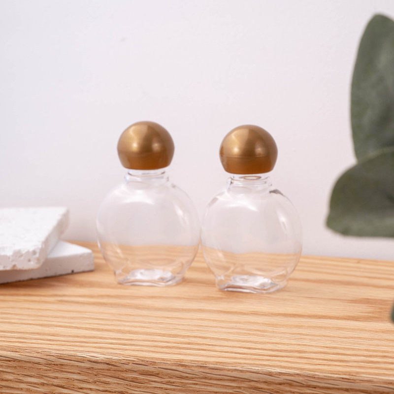 厂家供应PE30ml透明塑料瓶椭圆形香水分装瓶客厅卧室香薰瓶