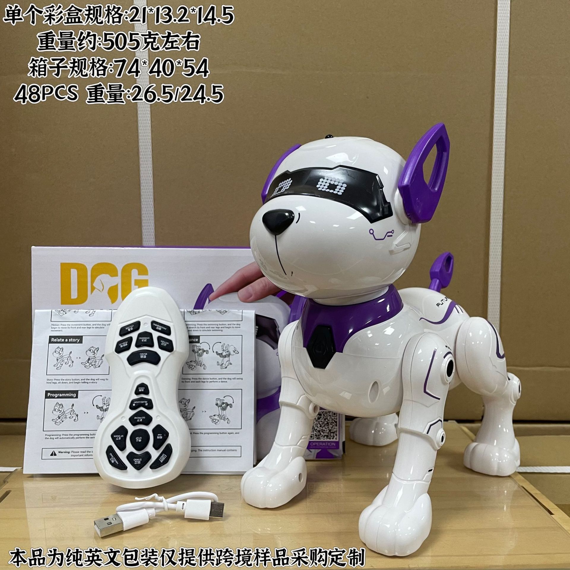 Acrobacias transfronterizas programación inteligente robot perro multifuncional táctil control remoto perrito juguete de inducción eléctrica para niños