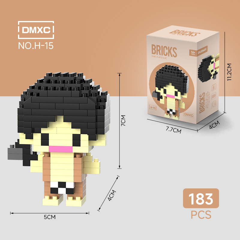Animation IP micropartículas bloques de construcción rompecabezas piezas de regalo de juguetes DIY bloques de construcción mayoristas nacionales