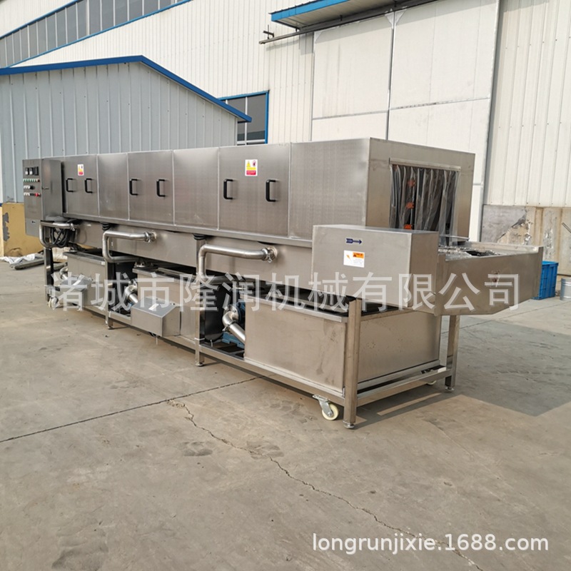 厂家供应周转筐清洗机 高压喷淋隧道式去油污清洗风干线设备 商用