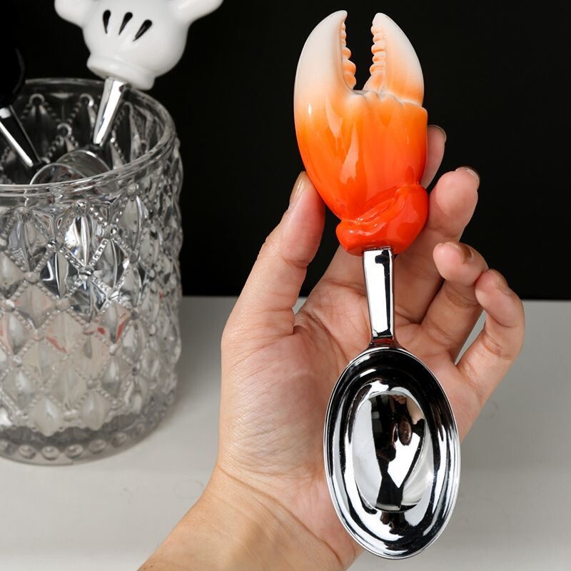 Dig ice cream spoon rich crab spoon Mickey head creative cartoon cute soup spoon watermelon spoon high color value