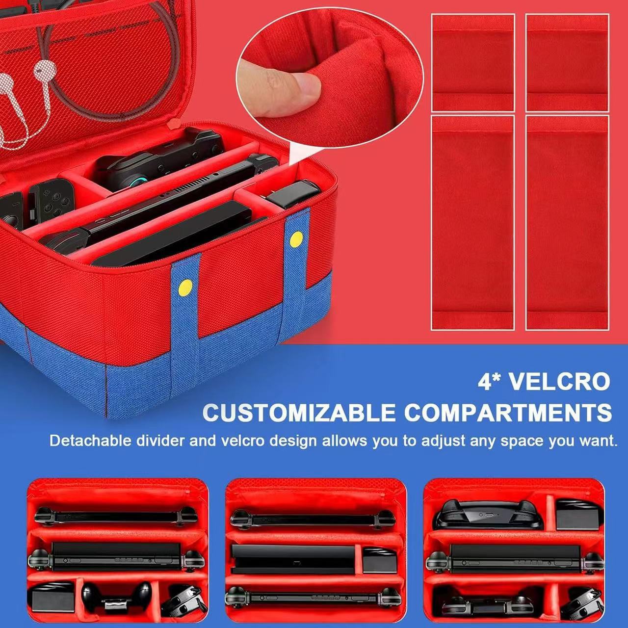 Funda protectora Nintendo switch 2 Bolsa de almacenamiento de viaje OLED Consola de juegos Nintendo NS con gran capacidad