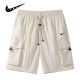 Men's 2025 Summer Fashion Brand Ice Silk Shorts Men's Sports Casual Multi-Bag Pants Straight Tooling Pants Men's Pants