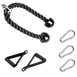 ARM rope double-headed rope suit biceps pull rope lower pressure comprehensive trainer handle accessories fitness equipment