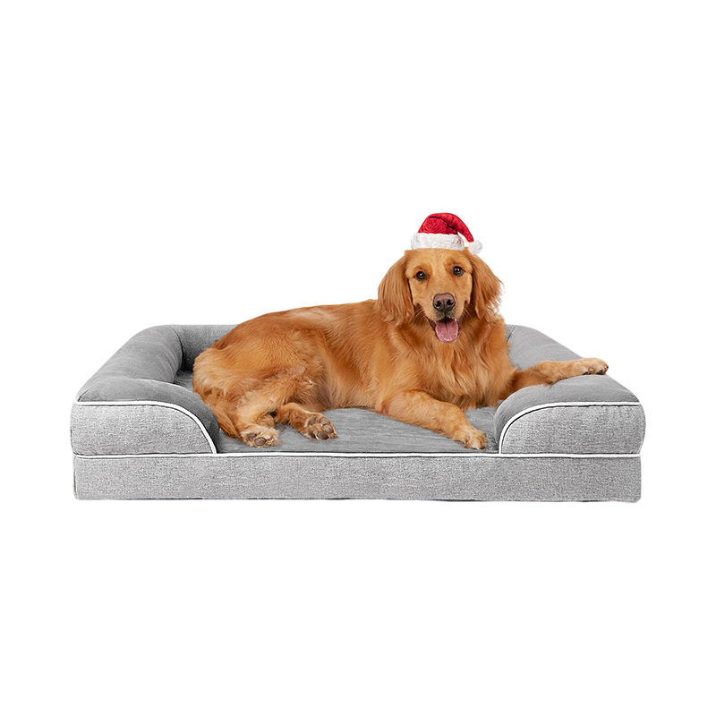 Amazon sofá cama para perros 28D esponja de compresión para perros de tamaño medio cojín de cama para perros desmontable cojín de cama para dormir