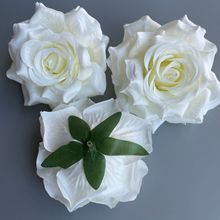 DIY手工仿真玫瑰花头花柱装饰玫瑰花朵婚庆背景墙玫瑰假花单朵