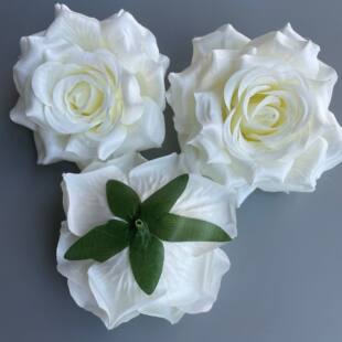 DIY handmade simulation rose head flower column decorative rose flower flower wedding background wall rose fake flowers single