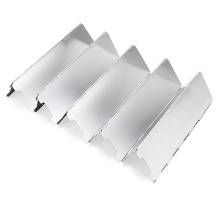12 14-Piece Outdoor Aluminum Alloy Windshield for Picnic Stove and Camping Stove 10-Piece Foldableing Windshield