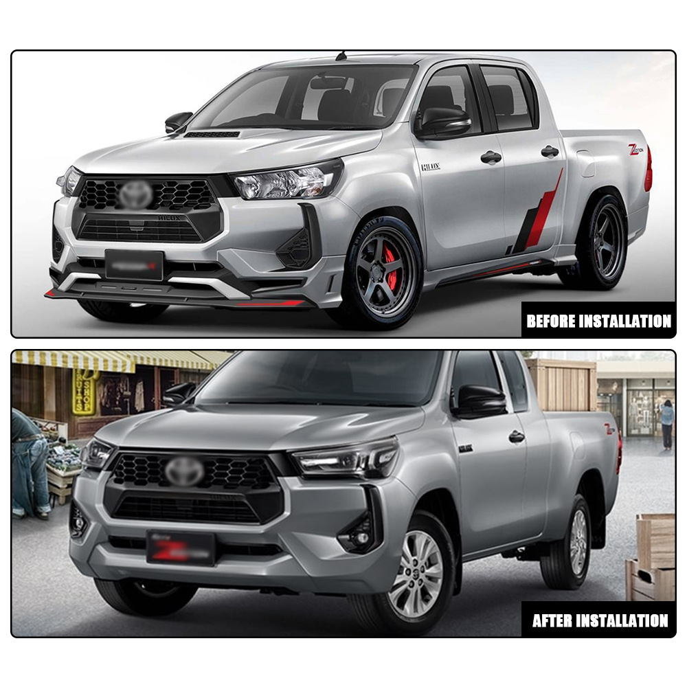 Aplicable a TOYOTA 2024 - Nuevo Revo Hilux Front Fog Light Frame Assembly LED Day Drive Light