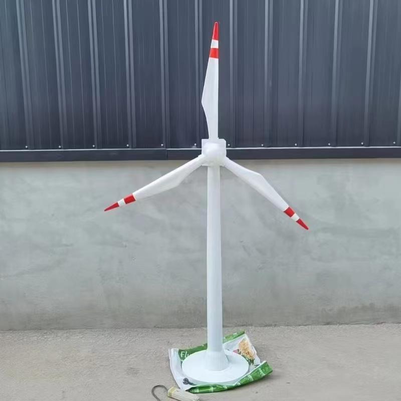 风力发电机模型动态静态旋转展示会展装饰用摆件逼真造型尺垒德株