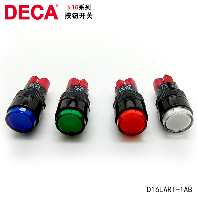 DECA进联D16LAR1-1AB0B按钮开关全新原装正品质保