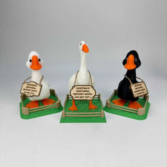跨境新品emotional support goose 情感支持鹅家居桌面摆件3D打印