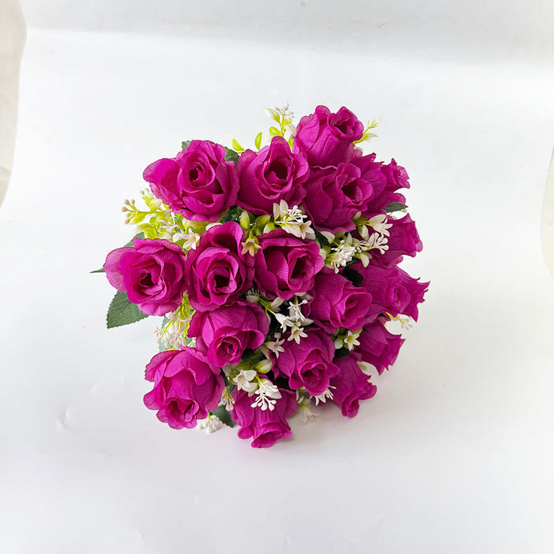 Rose 18 flores falsas flores flores de boda decoración suave decoración arco citación image 14