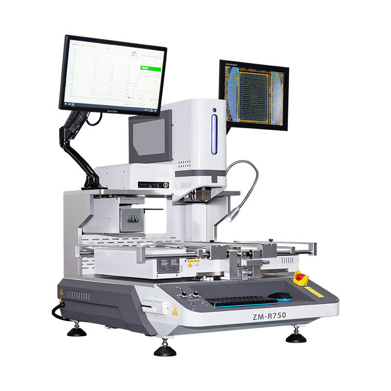 Estación de reparación óptica de alineación óptica de Zhuomao BGA, estación de precalentamiento de soldadura de BGA, equipo de estación de reparación LED inteligente infrarrojo