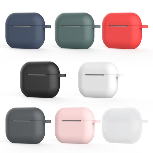 Suitable for Apple 3rd generation wireless Bluetooth headphone case airpods 3 thickened anti-2.5mm drop silicone protective cover