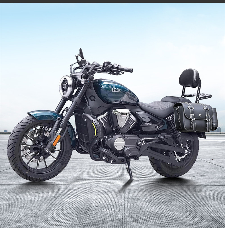 Suitable for Zongshen Cyclone Aqs250 Bumper Folding Backrest Quick-Release Side Bag Rear Rack Rear Backrest Modification Parts
