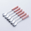 Fruit fork stainless steel, set, ceramics, fruit high quality storage system, light luxury style