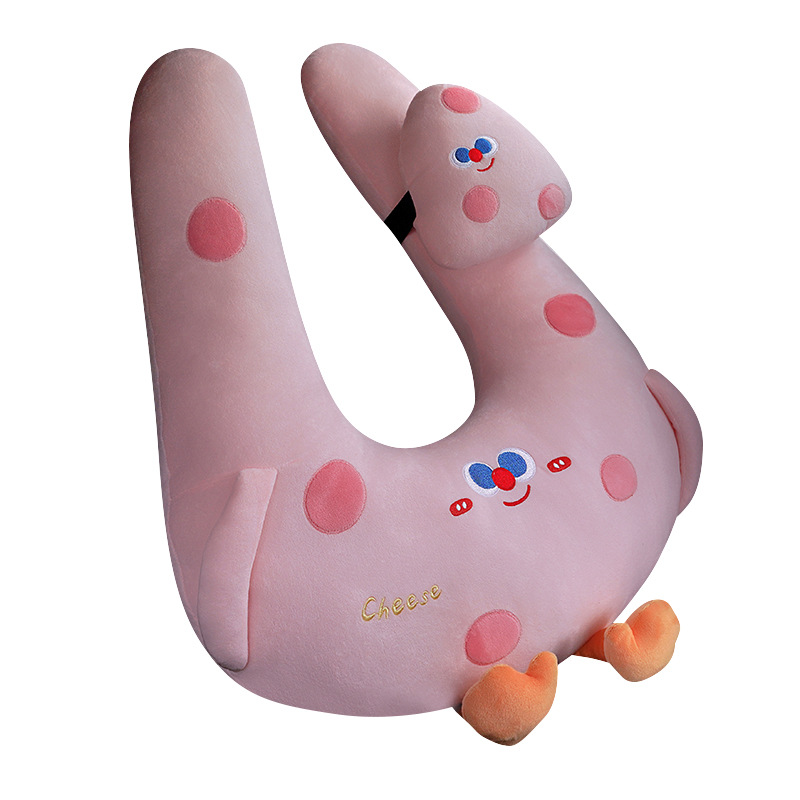 Cojín de cabeza de peluche de dibujos animados lindo cojín de automóvil almohada para niños almohada para dormir almohada para dormir niñas