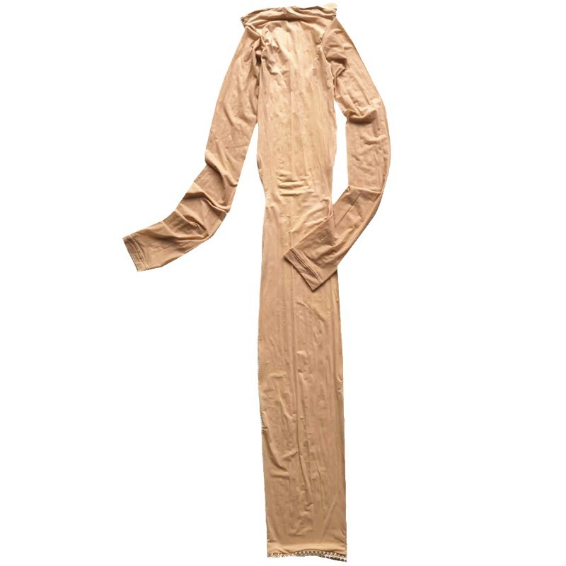 Xiaohongniang calcetines de una pieza 912 pantalones de aguja 8D brillante sedoso ultra-Delgado bolsa falda sexy manga larga de una sola pieza medias falda para mujeres