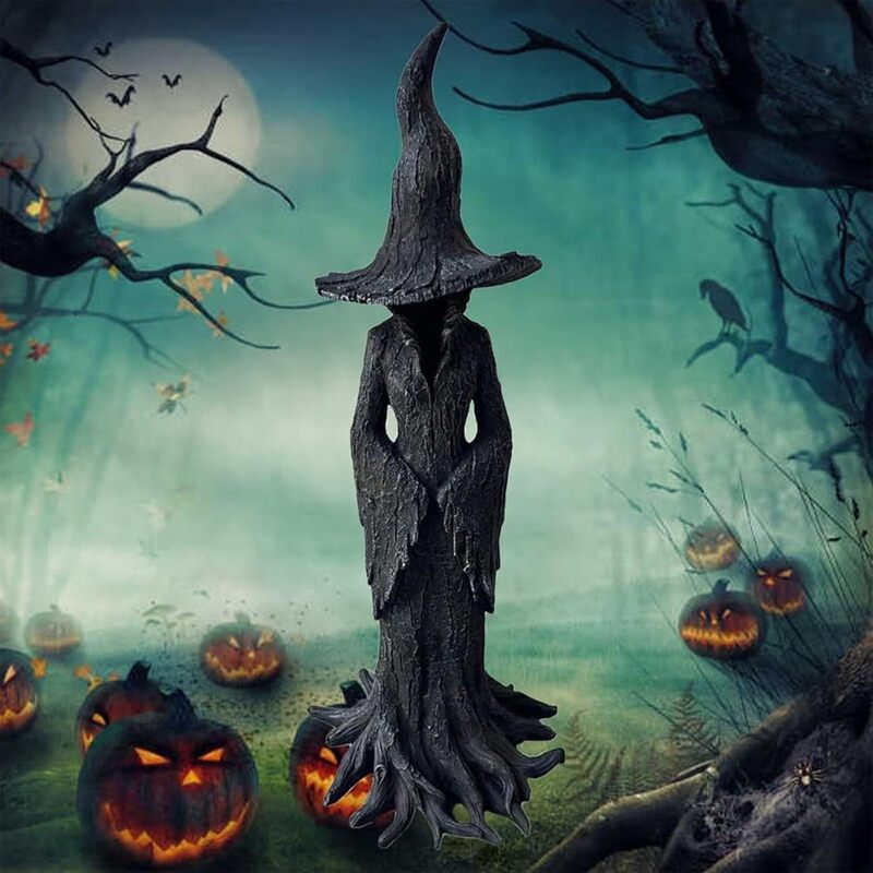 魅惑的な魔女の像ハロウィン手描きの魅力的な魔女の像|undefined