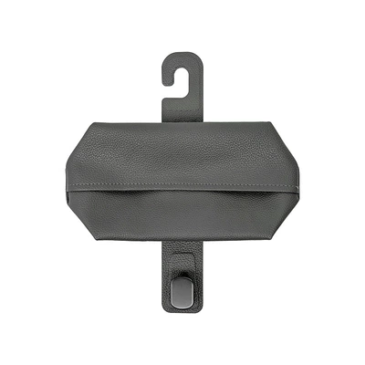 Car tissue box/set Box Multifunctional In-Car Storage Car - space-gray-tissue-box-and-hook-integrated