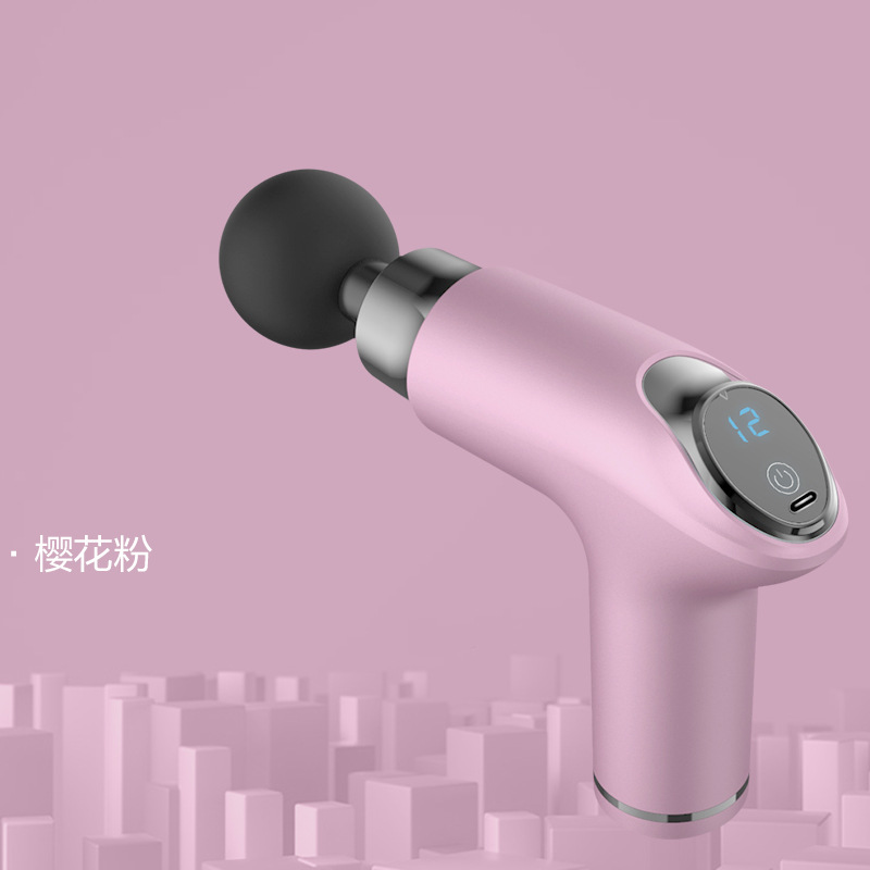 Amazon fascial pistola mini muscle Press y relax Mo Dispositivo inteligente vibración de velocidad variable eléctrica fascial agarre fabricante transfronterizo