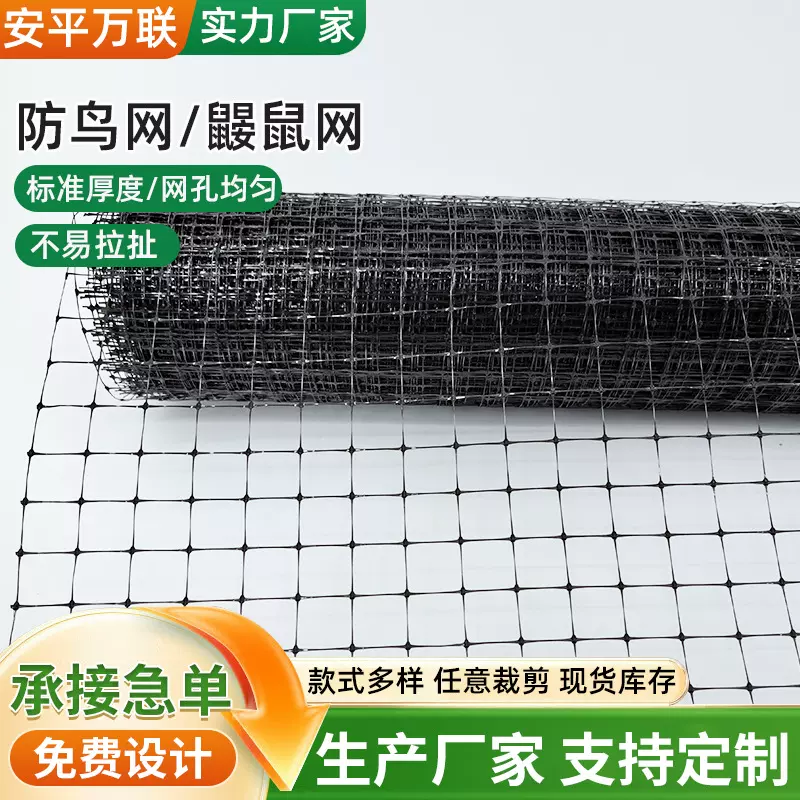 蔬菜大棚养殖防护网农业园林防鸟网果蔬花卉尼龙防鸟网果园防雹网