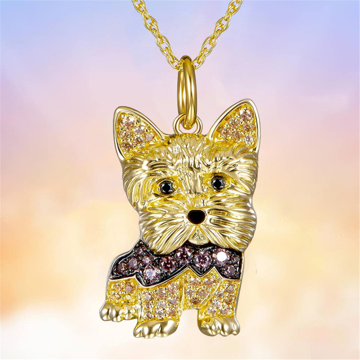 Casual, Daily Occasion Cute Dog Zinc Alloy Cable Chain Pendant Necklaces Wholesale