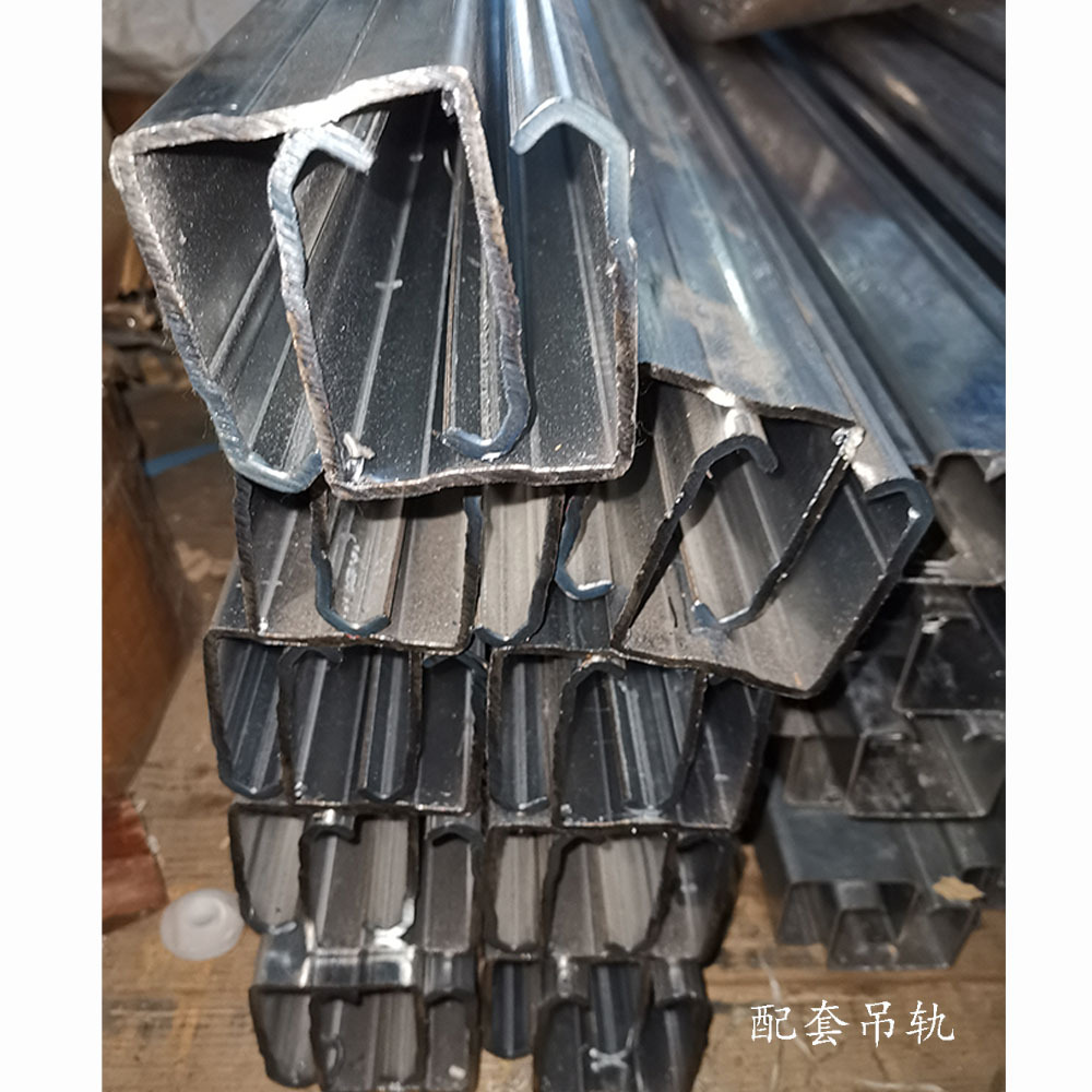 门用大滑轨厂房大门用多放几个吊支撑配专用四轮吊滑轮可承载1吨