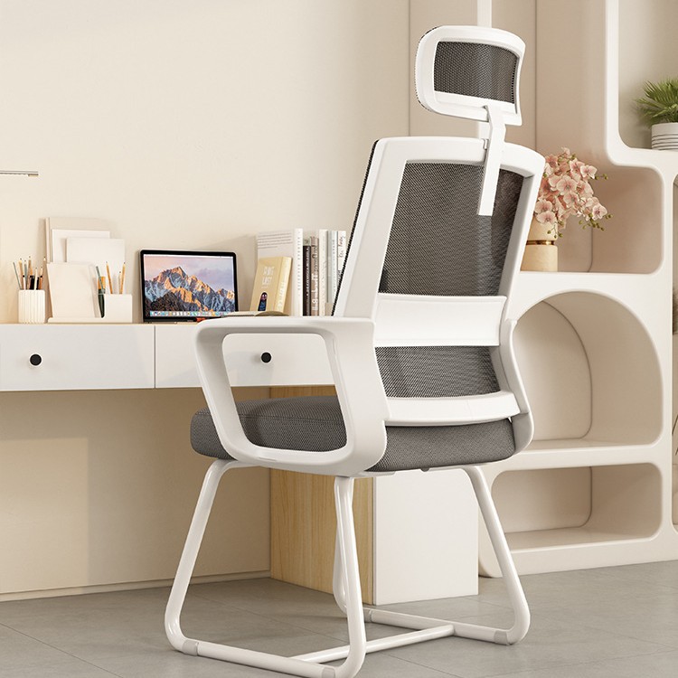 Dny - 84 - marco blanco en forma de arco, marco blanco, red gris + almohada para la cabeza