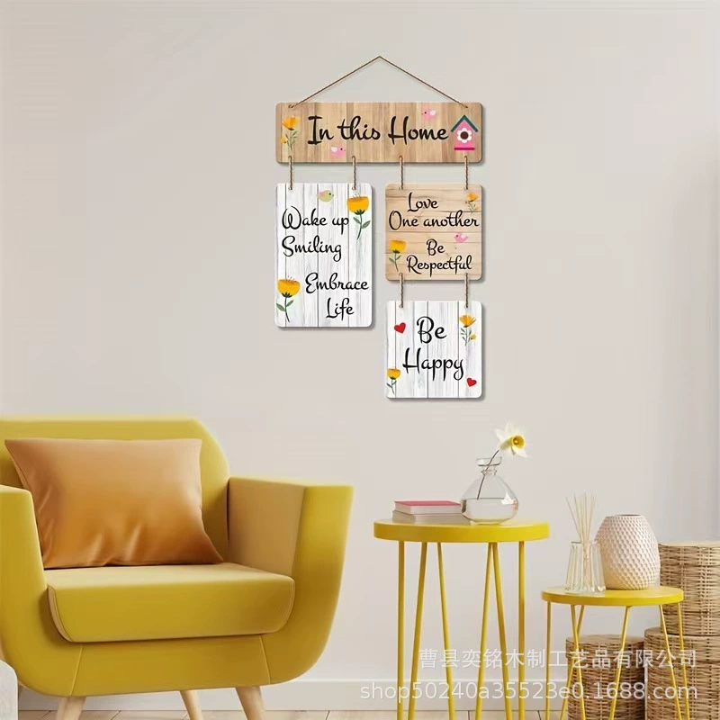 Деревянные настенные украшения для спальни на стене гостиной