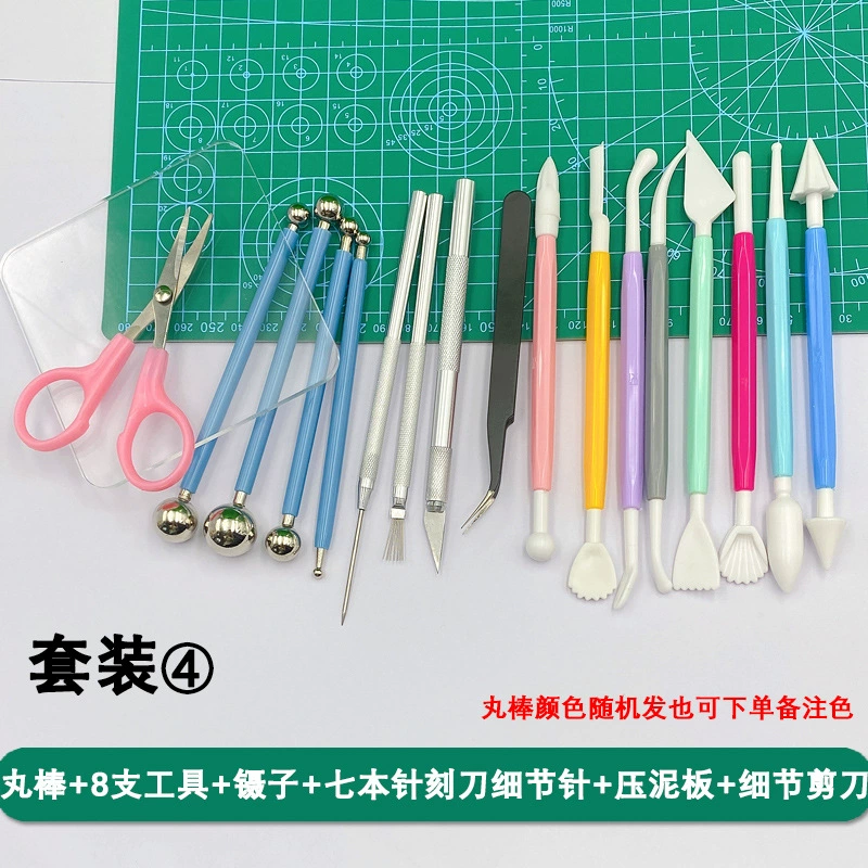 Clay handmade, tools set, ceramics, minifigure, material