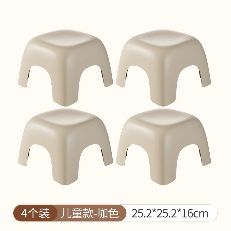 Plastic children's cartoon non-slip footstool, increased thickness