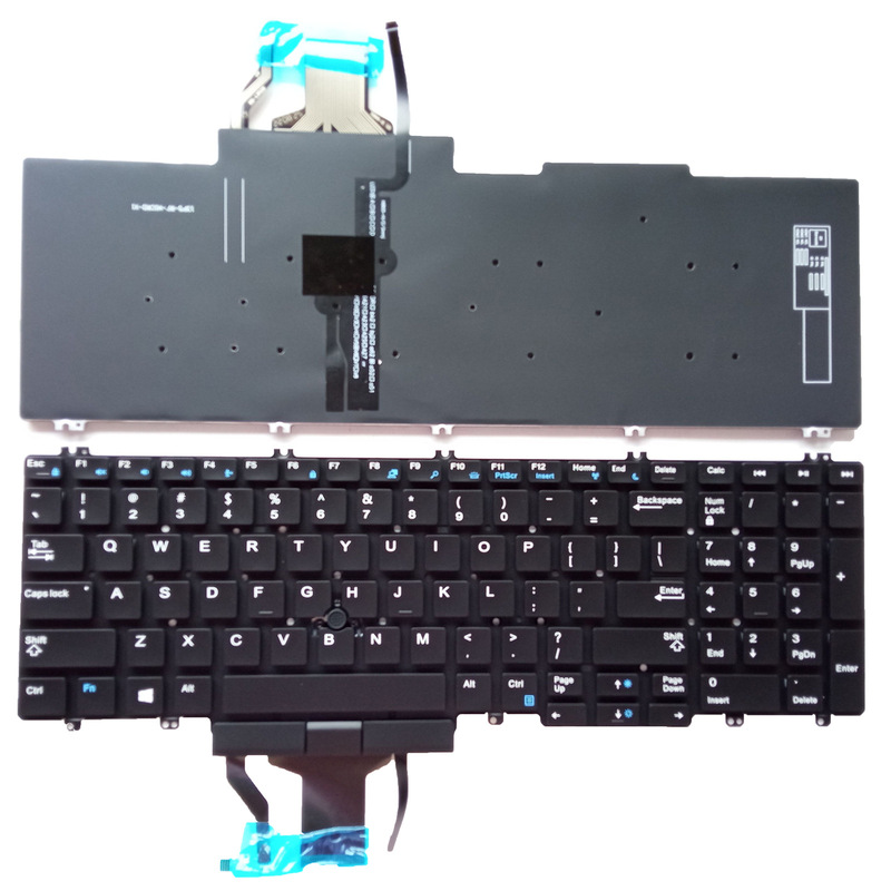 US applicable to Dell Precision 7530 7730 E7530 M7530 laptop keyboard