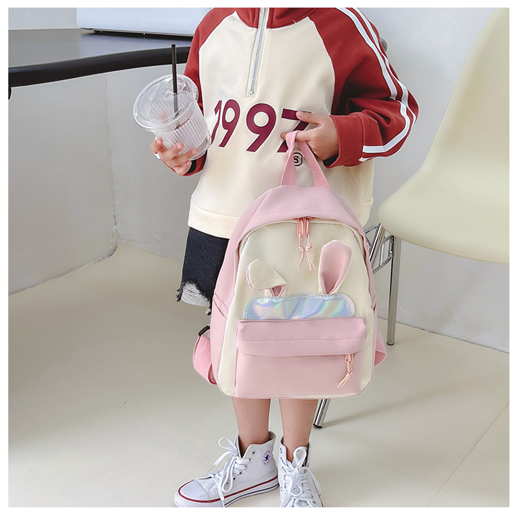 446g Weight Sequins, Sewing Thread Fashion Element Zipper Closure Type Double Shoulder Straps Strap Type Functional Backpack Bags Type Casual, School Occasion Nylon Material School Backpack, Kids Backpack Backpack Animal Pattern All Seasons Season Kid'S Gender Cute Style Square Shape Kid'S Nylon Animal Cute Sequins Sewing Thread Square Zipper Functional Backpack 3