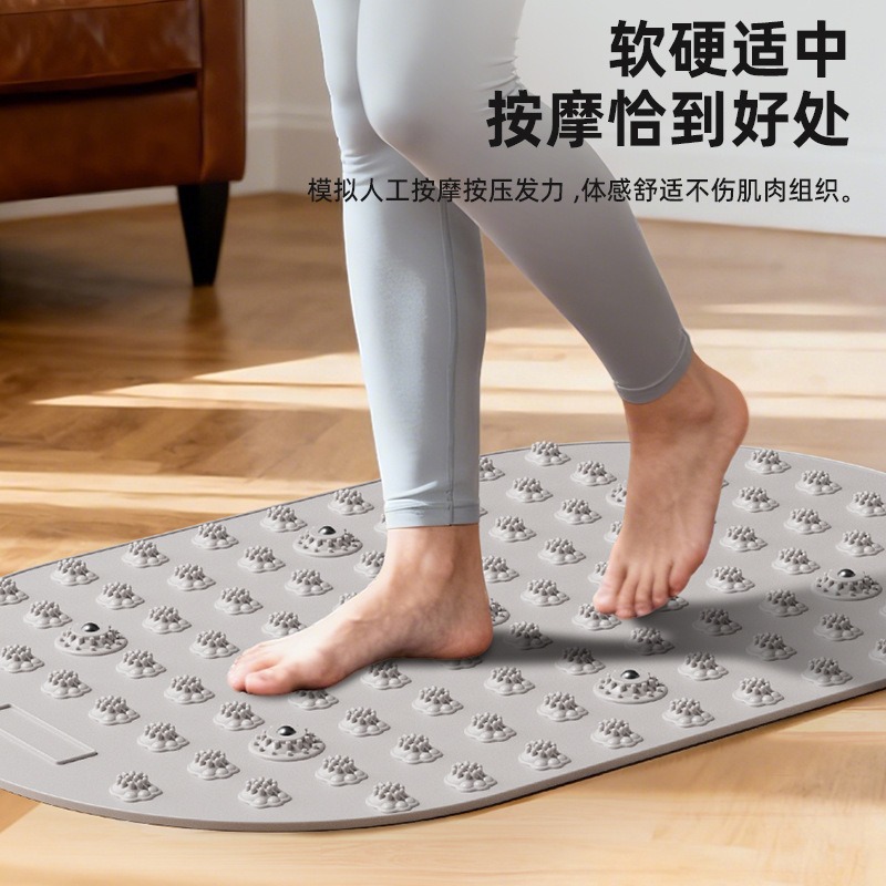 Source Factory Soft Silicone Foot Massage Mat for Home Use, Foot Acupoint Massage Foot Pad, Non-Slip Foot Acupressure Board