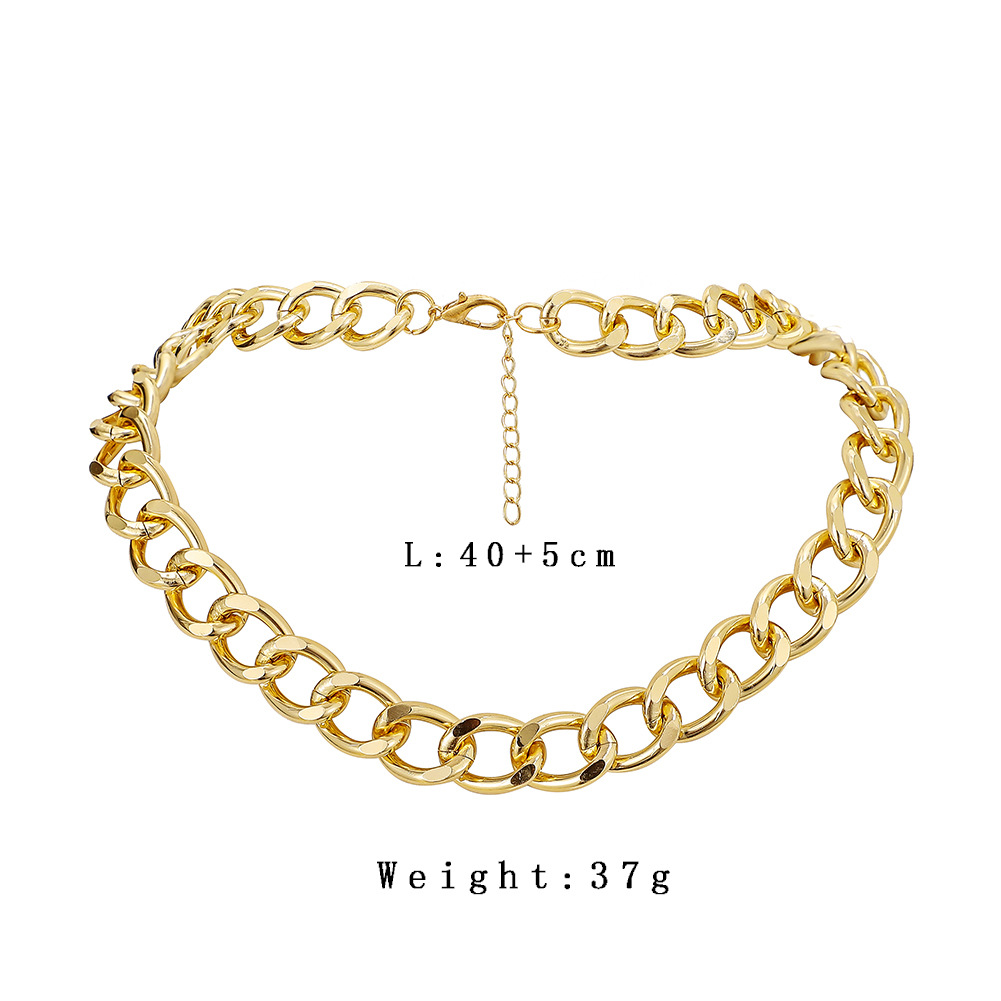 Fashion U Shape Iron Plating Unisex Necklace 1 Piece