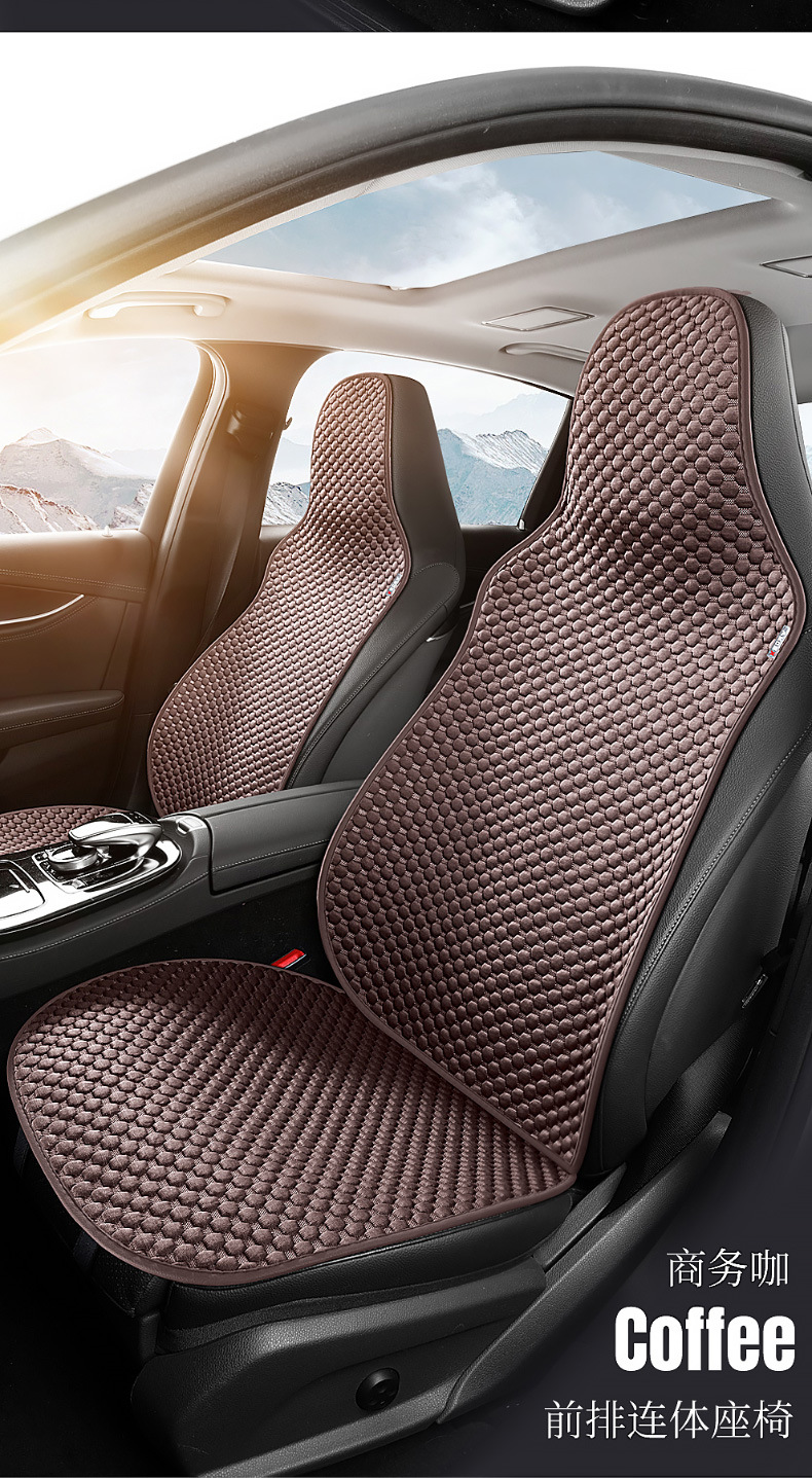 Car Seat Cushion, Universal for All Seasons, Summer Cooling Cushion, Rear Seat, Car Cushion, Half-Pack Seat Cover, Ventilated Seat Cushion Wholesale
