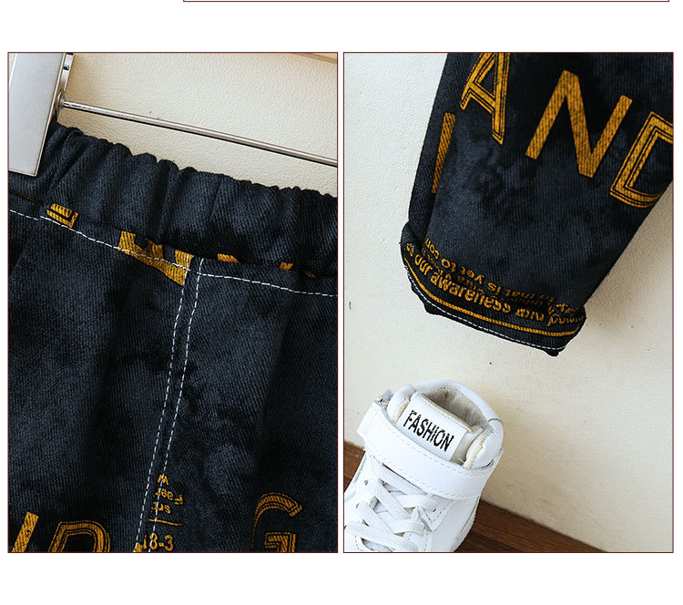 Boys spring and fall baby fashion children's stylish denim clothes handsome cargo_voghion.com